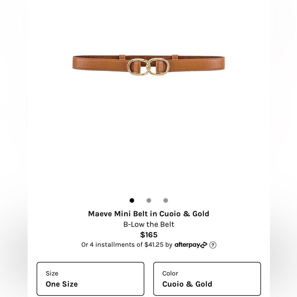Leather Belt from Revolve by B-Low the Belt